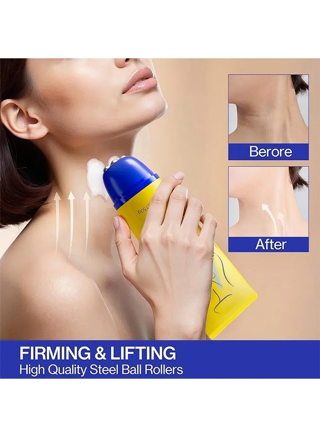 Hoygi Neck Cream, Neck Tightening Treatment, Anti-aging Firming Lifting Neck Cream, Hyaluronic Acid Reduces Wrinkles, Suitable For Crepey Skin Body Care, Smooths Wrinkles & Fine Lines, 150G - Image 2